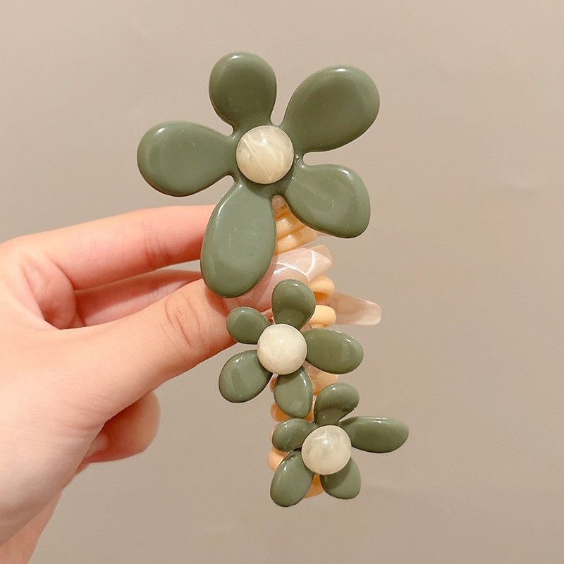 Flores coreanas línea telefónica anillo de cabello princesa cabello de cola de caballo no lastimar tocado de cabello chica onda roja punto de cabello