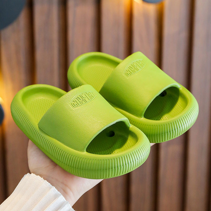 Stomp Sense Summer Non-slip Thickened Solid Color Girls' Baby Bathing Boys' Kids Indoor Children's Slippers