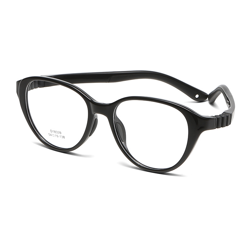 DM猫眼软硅胶眼镜框可拆卸双色男女童近视眼镜套镜TR儿童镜架批发