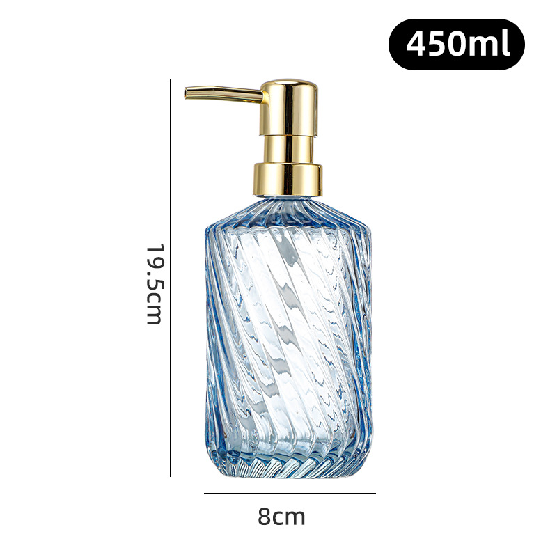 450ml; cabezal de bomba azul + dorado