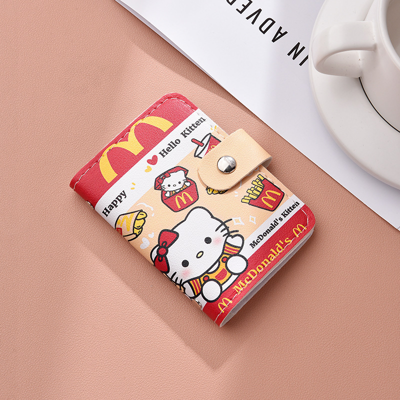 Bolsa de tarjetas para mujeres compacta multi-tarjeta de gran capacidad licencia de conducir licencia de conducir personalidad encantadora bolsa de cambio bolsa al por mayor