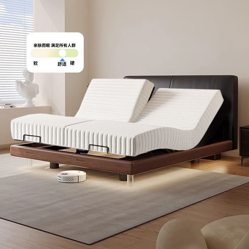 Mijia アンティークスタイルのハイエンドリトルブラックカウ電動ベッドサスペンションベッドミニマリストダブルアッシュ Mijia コントロールスマートベッド|undefined