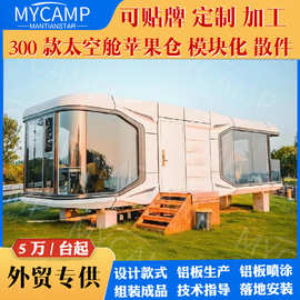 双层模块化太空舱移动房阳关智能苹果舱房屋集装箱酒店民宿工厂价