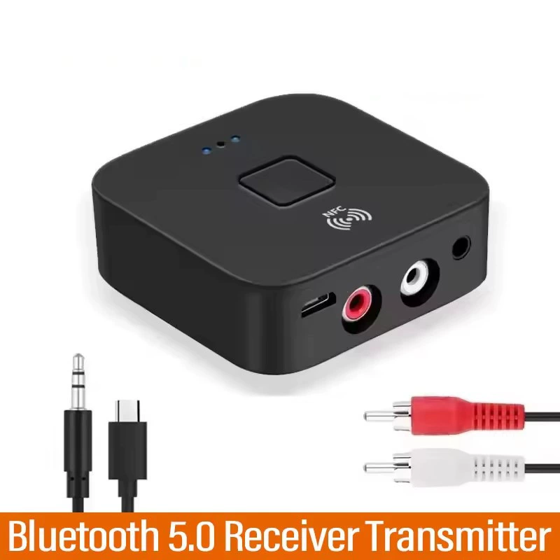 NFC Bluetooth 5.0 приемник AUX автомобильный Bluetooth аудио приемник RCA беспроводной Bluetooth приемник