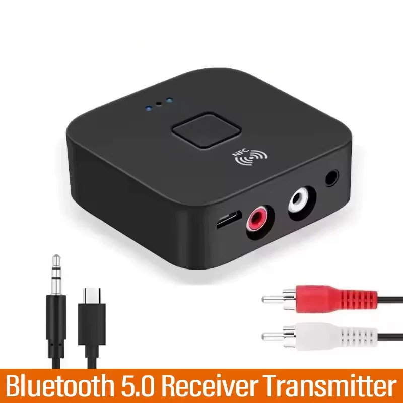 NFC Bluetooth 5.0 приемник AUX автомобильный Bluetooth аудио приемник RCA беспроводной Bluetooth приемник
