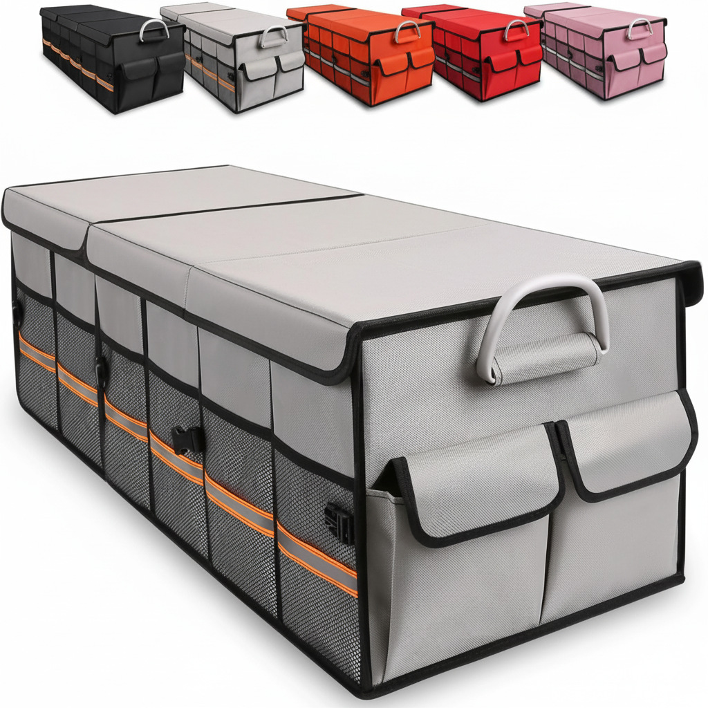 Caja de almacenamiento plegable para maletero de coche, organizador de maletero, almacenamiento en el coche, impermeable y resistente a la presión