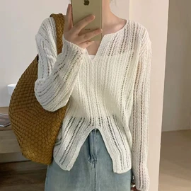 女式针织衫;毛衣;时尚休闲套装