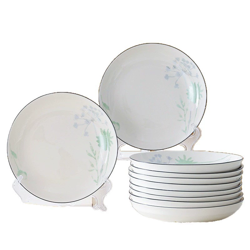 Ceramic Japanese high quality dinner plate, creative tableware, set