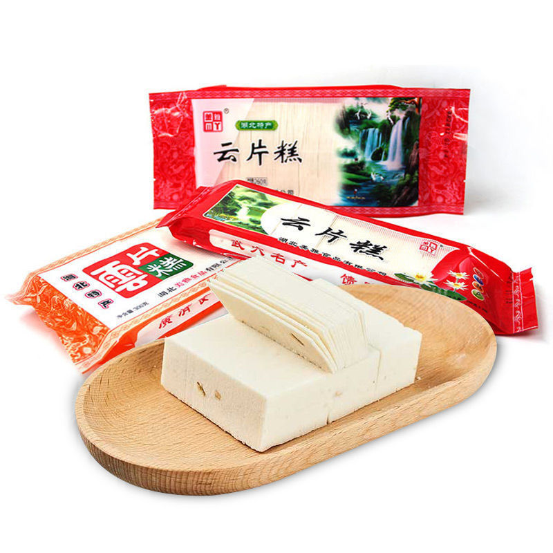 Meiya yunpian cake Hubei specialty osmanthus peach cake point old brand local snack traditional handmade glutinous rice cake