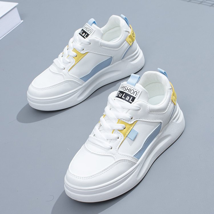 White Platform Sneakers For Women Breathable Spring Street Style_voghion.com