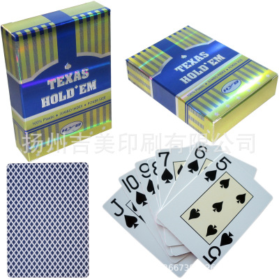 Two-sided Plastic poker pvc poker 0.35mm Double-sided Matte 63x88mm Texas Characters poker