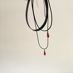 �tɫ��ʯ�p��choker~��ɫƤ�|�i朂��Ը߼����i���Ů�̿���