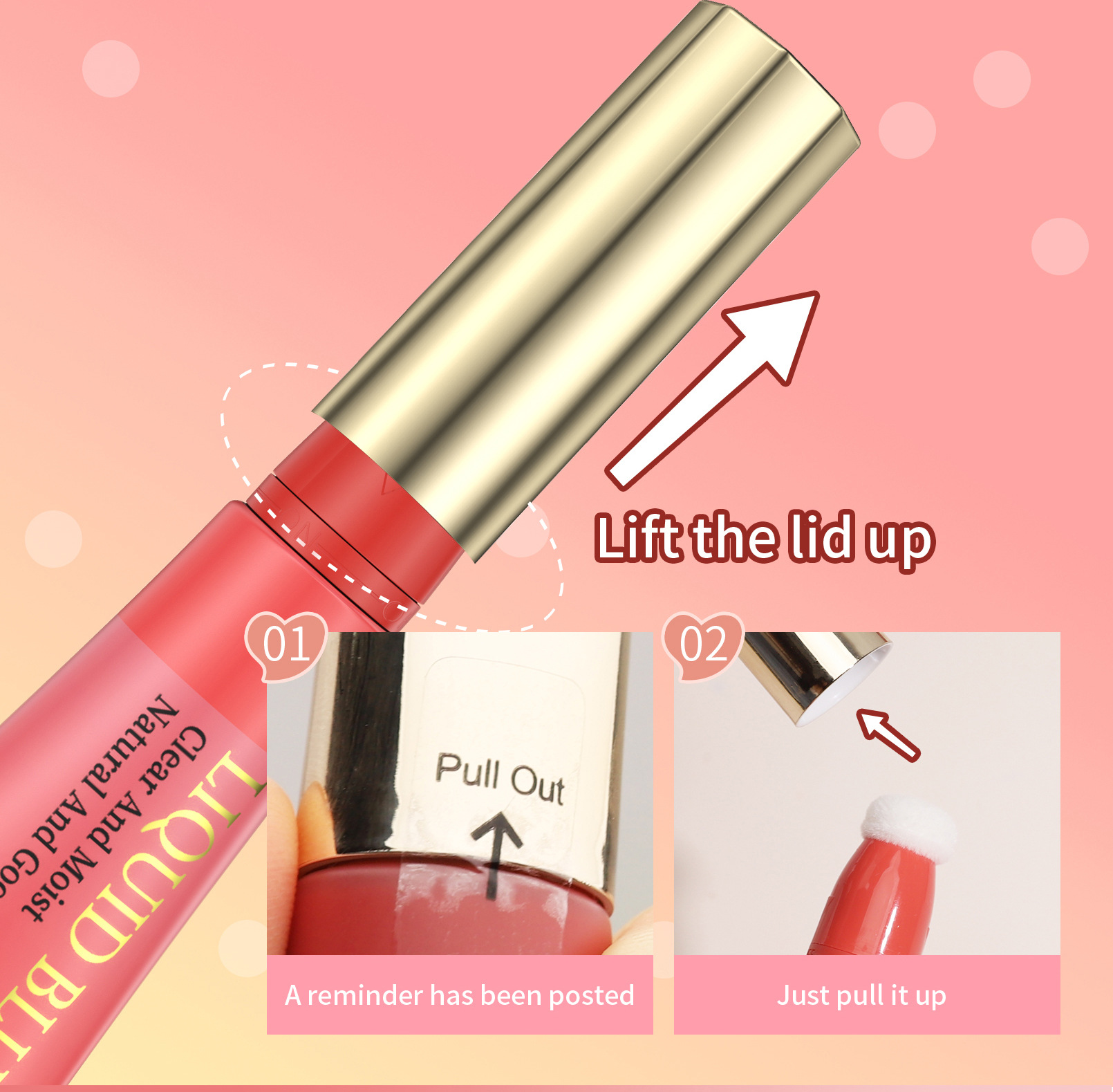 QIC Qini CAI Sponge Blush for Head, Lip and Cheek, Hydrating, Easy to Spread, Smooth and Long-lasting Liquid Blush undefined