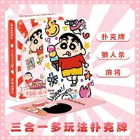 Crayon Shinchan второй мерный милый мультфильм игральные карты вокруг 54 риса, развлекательные карты, портативные и долговечные