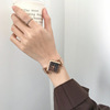 Brand small design watch, square golden fashionable steel belt, trend decorations, Chanel style