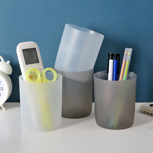 Pen holder Nordic personality simple transparent pen holder student desktop multi-functional acrylic large capacity pen barrel stationery pen