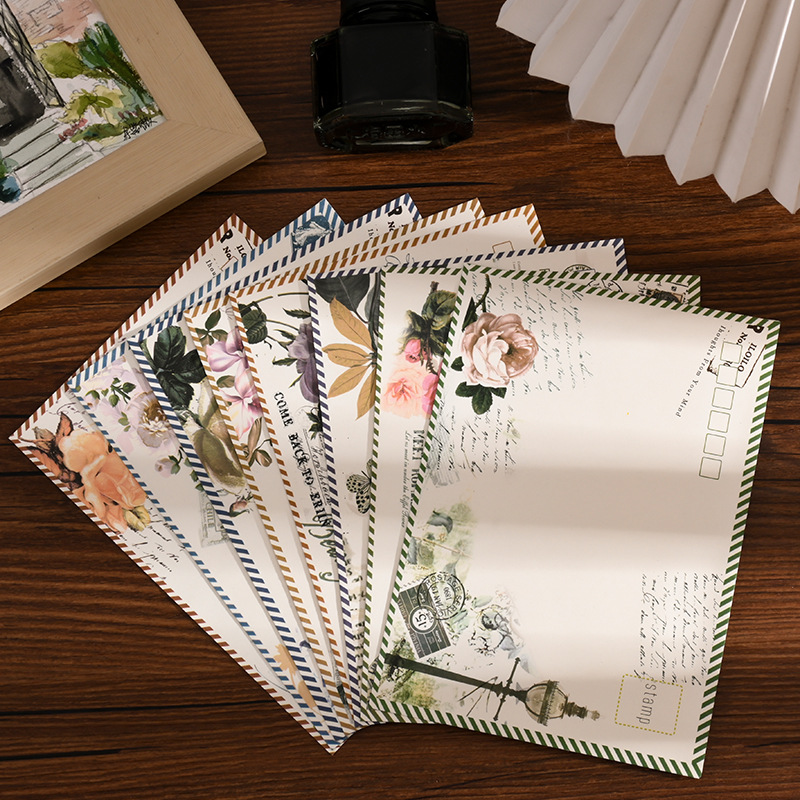 Sobre conjunto de papel retro alto sentido romántico carta de amor escrita a mano pareja confesión confesión papel de letra romántico