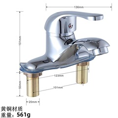 Basin double hole faucet public bathroom bathroom hand wash basin ceramic pedestal basin hot and cold double faucet