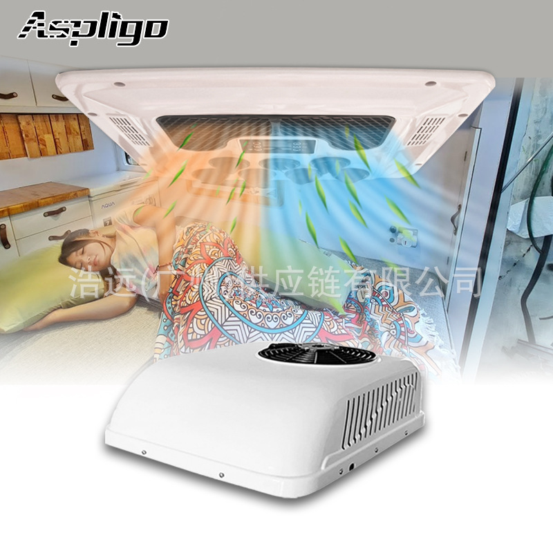 Source manufacturers car air conditioning integrated machine cooling and heating frequency conversion 12V24V card truck saloon car engineering car parking air conditioning