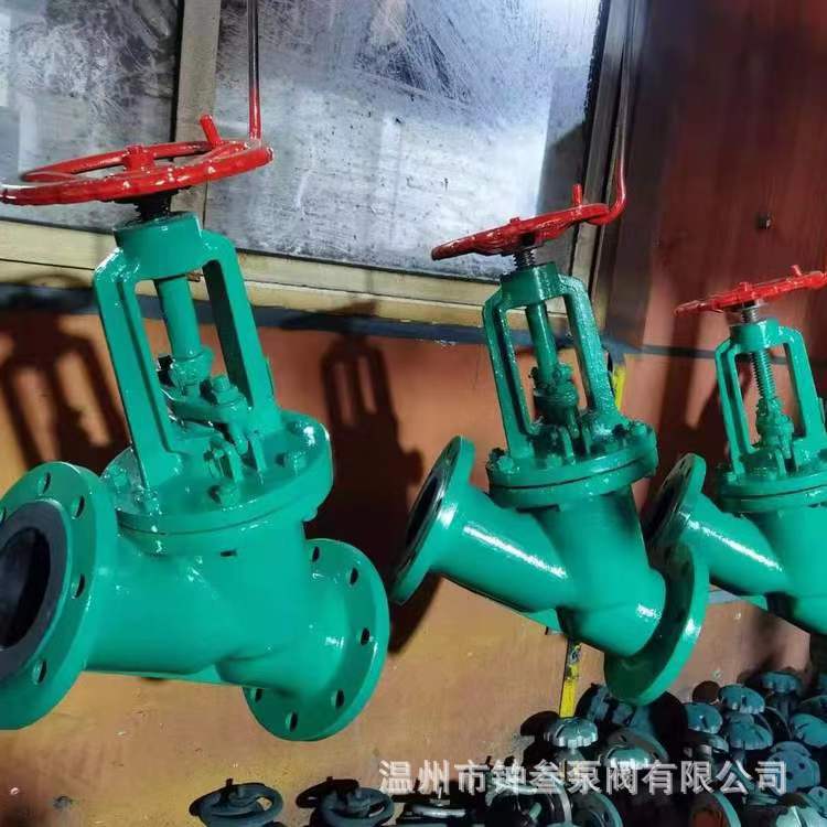 直流式截止阀 衬胶截止阀 J45J-16 J45J-16C 内衬天然橡胶截止阀