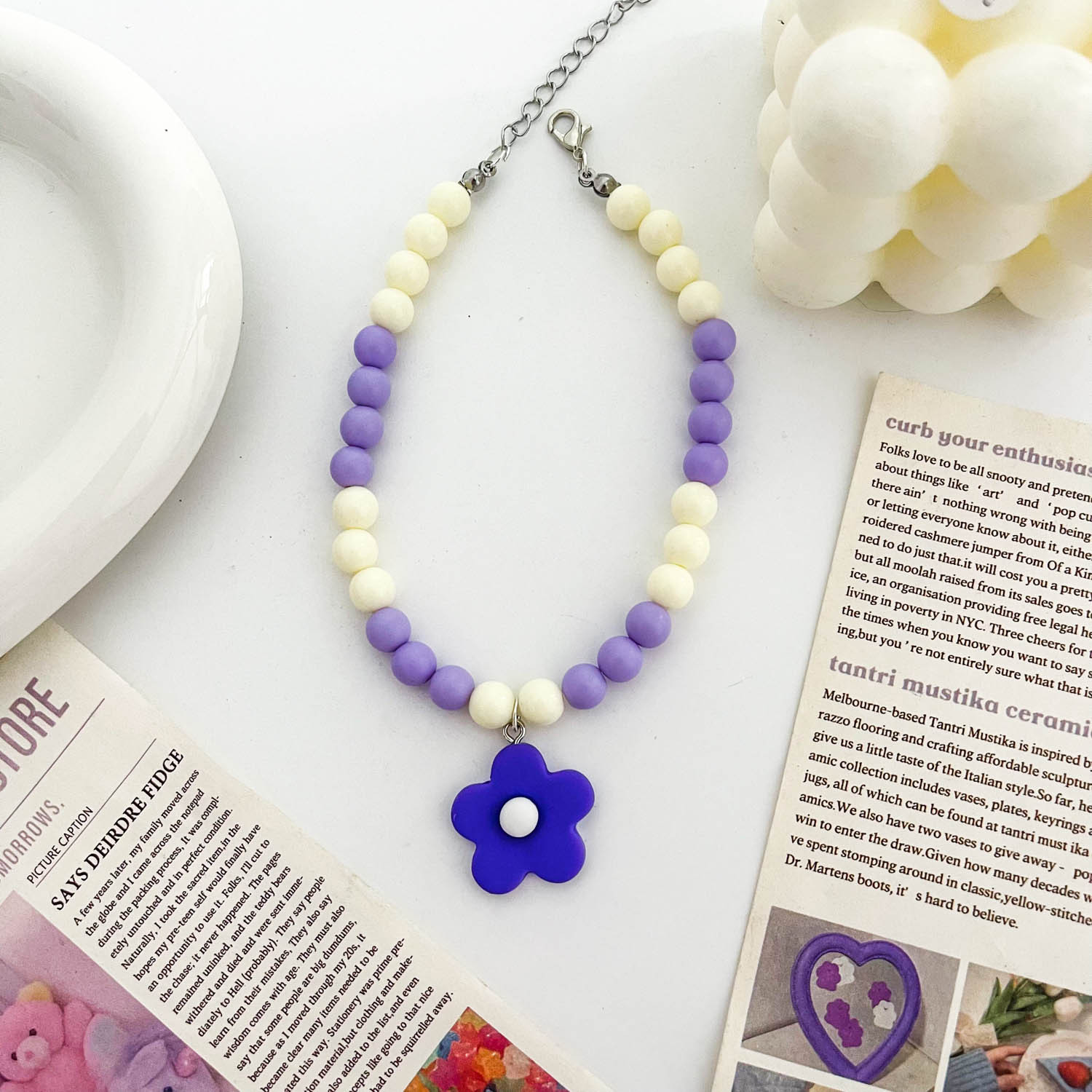 Accesorios para mascotas, fábrica de origen, collar personalizado de dopamina para perros y gatos, collar básico colorido, banda para el cuello con perlas