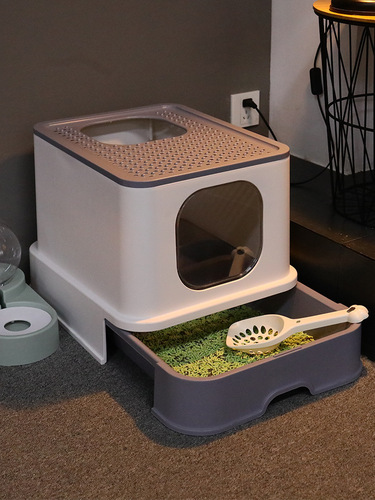 Cat Litter Box Wholesale Fully Enclosed Drawer Type Anti-spill Extra Large Extra Large Cat Toilet Cat Supplies Wholesale