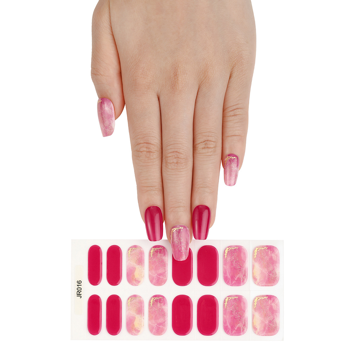 Uña de fototerapia UV gel semi-curado pegatinas impermeables completamente pegatinas semi-curado de segunda generación parche de uñas de gel blando