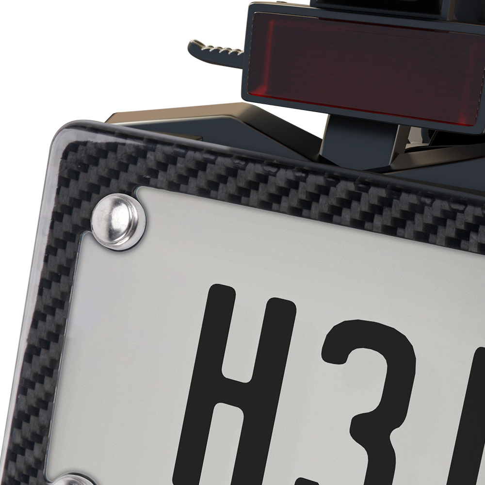 Motorcycle License Plate Frame Carbon Fiber License Plate Frame Dry Carbon Electric Vehicle Us Standard License Plate Holder Real Carbon Modification Accessories