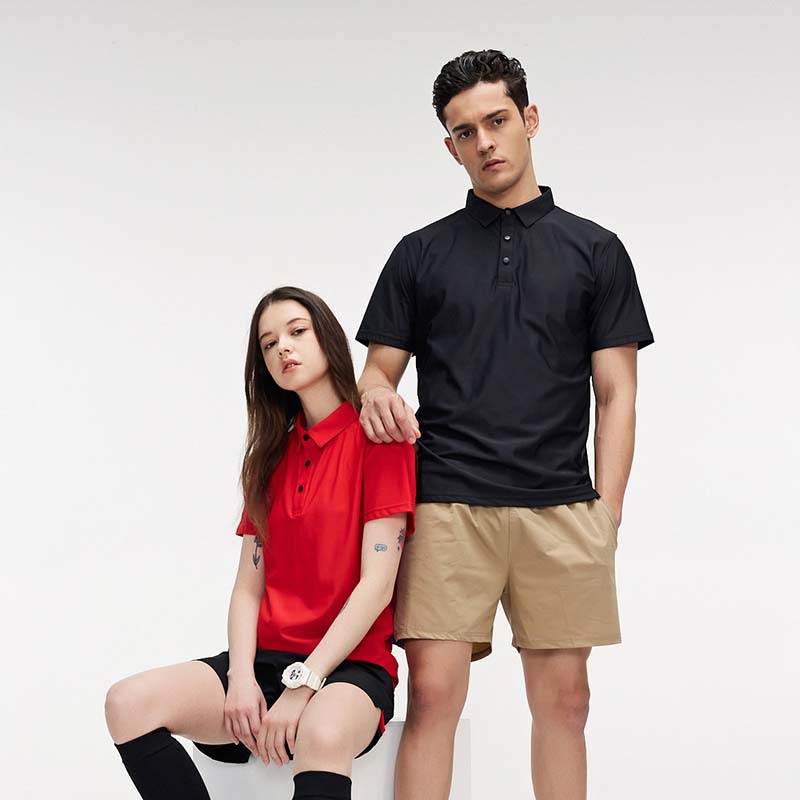 Verano de los hombres y las mujeres deportes casual ropa de secado rápido Polo profesional de golf Club de Tenis LOGO top de manga corta