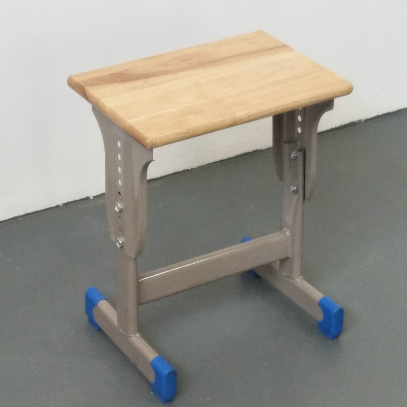 单柱橡胶木板升降凳_副本