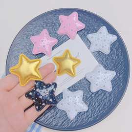 五角星亮皮爱心装饰配件发饰发夹服装衣帽饰品材料洞洞鞋搭配辅料