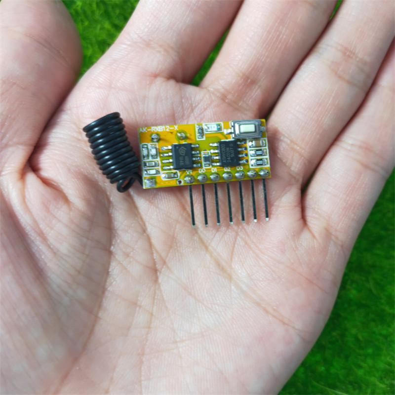 新超外差学习码四路接收头门禁电源箱灯具LED无线接收模块RXB12-X