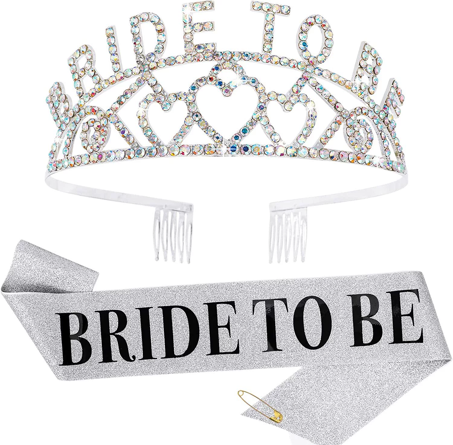 Золотая блестящая лента с надписью BRIDE, корона для невесты, праздничное декоративное украшение, лямка, аксессуар для вечеринок