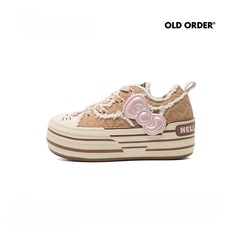 OLDORDER-帆布鞋Canvas-三丽鸥凯蒂猫联名Hello Kitty厚底松糕鞋