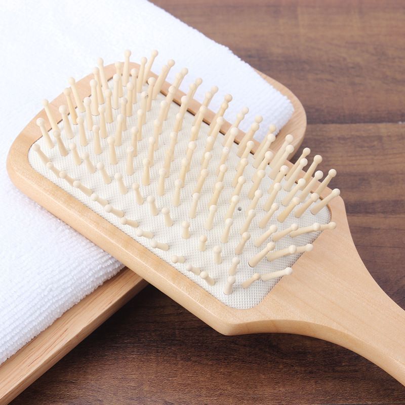 Placa grande peine airbag Pelo Largo masaje peine electrostático peluquería peine de madera Pelo Rizado cojín de aire peine cuidado de la salud Anti-pérdida de cabello