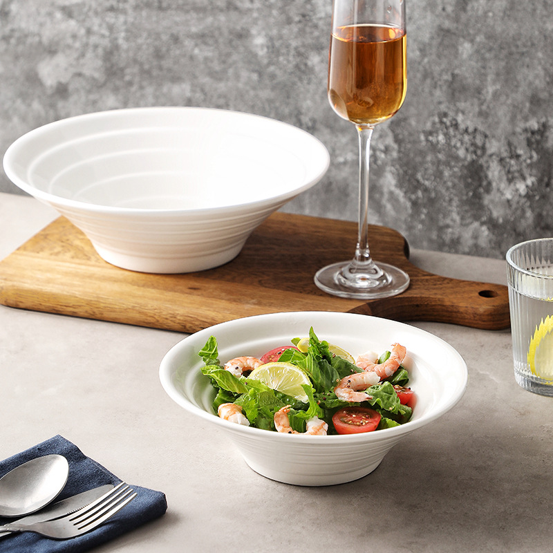 Cerámica japonesa de color sólido Douga cuenco de fideos