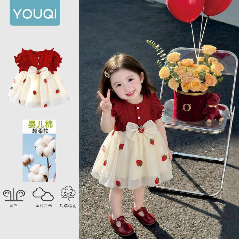 Red strawberry dots