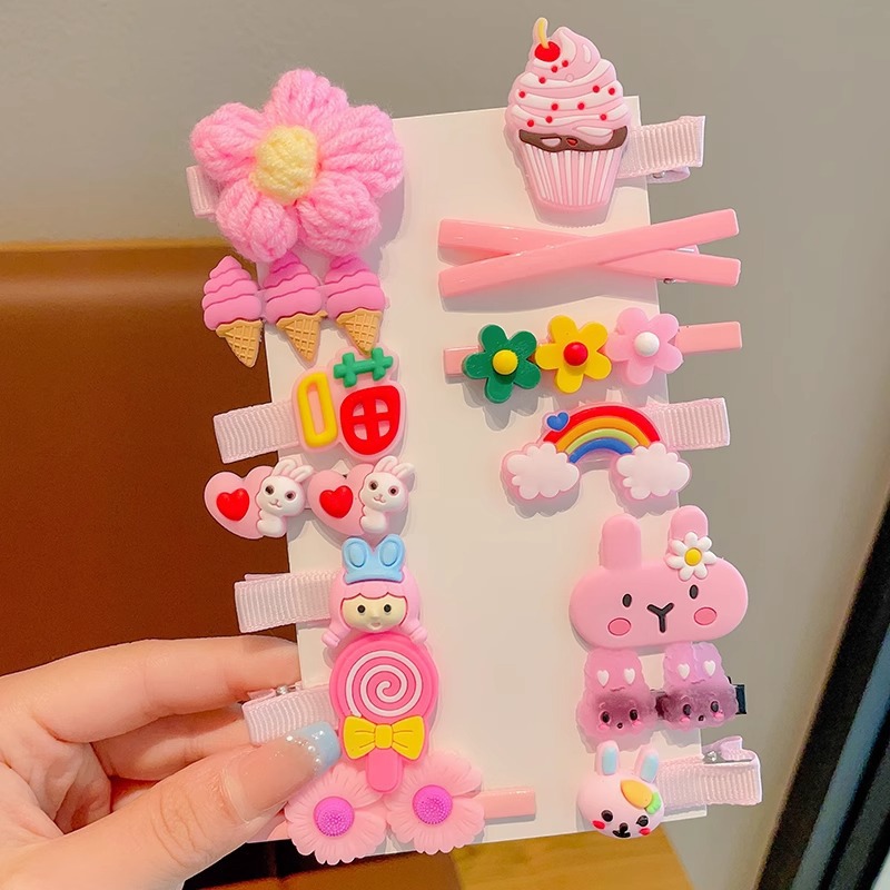 Horquilla para niños Clip de flequillo lateral para niña Clip de pico de pato para bebé Clip bb Accesorios para el cabello de alto valor Tombros de dopamina