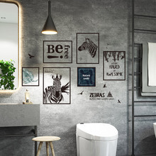 浴室墙壁贴画瓷砖卫生间装饰墙贴厕所玻璃门贴纸自粘遮丑防水创意
