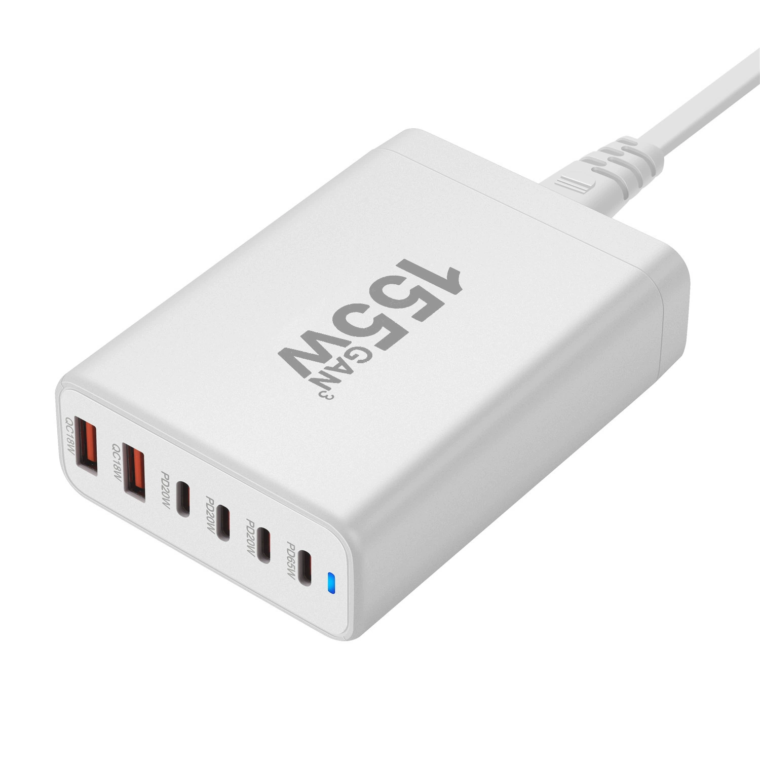 155W PD настольное зарядное устройство по монолитной модернизации - многофункциональный PD адаптер 2A4C с несколькими портами PD моментальная зарядка