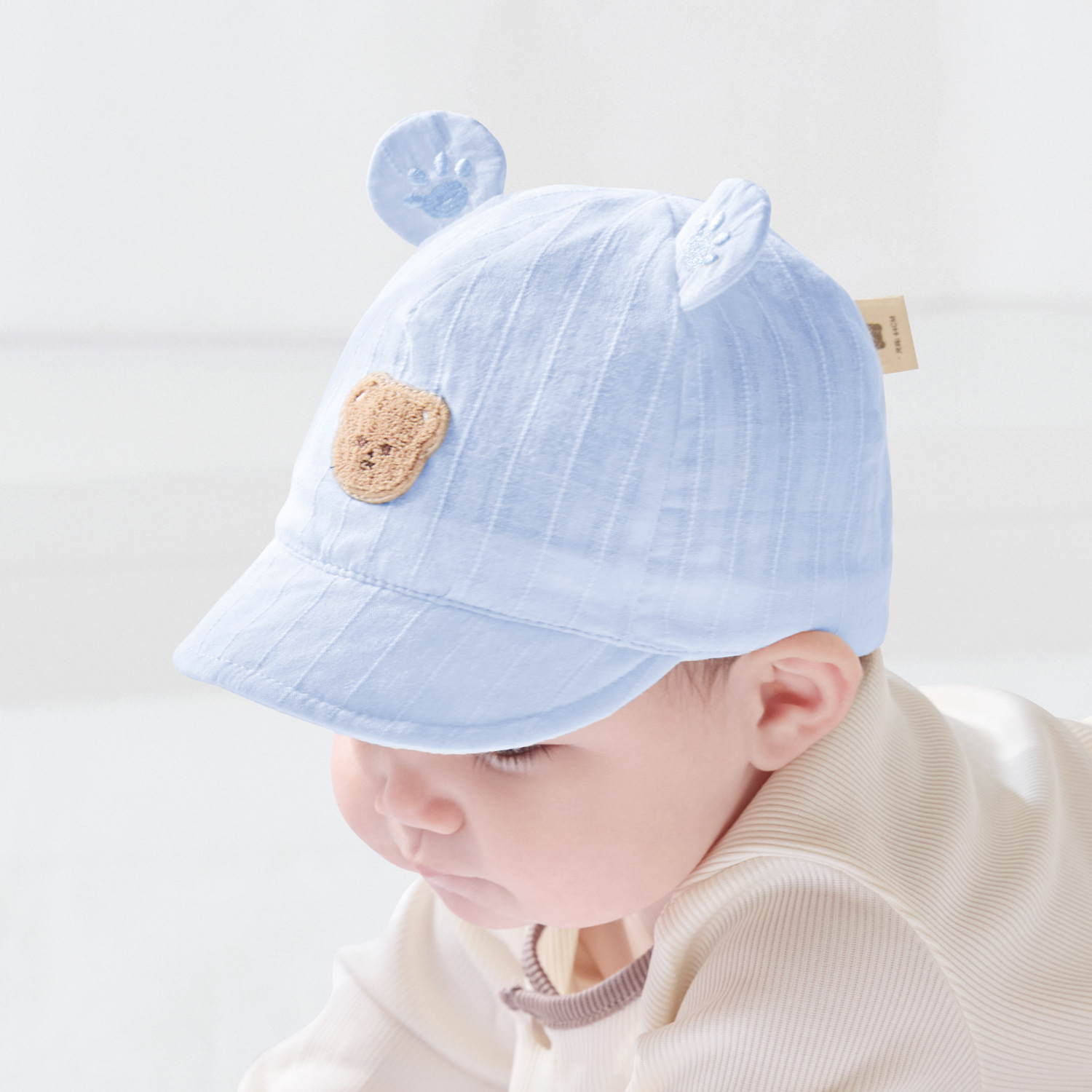 ベアパラダイス-清山ブルー / サイズ 42: 帽子周囲 (38-42cm)、0-3 ヶ月に推奨