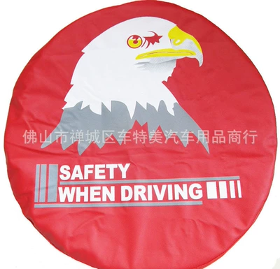 Spare wheel cover – leather sunscreen thickened universal spare - 14inch-m-fits-tire-diameter-2559inch-272inch-65-69cm-cy-26-red-thick