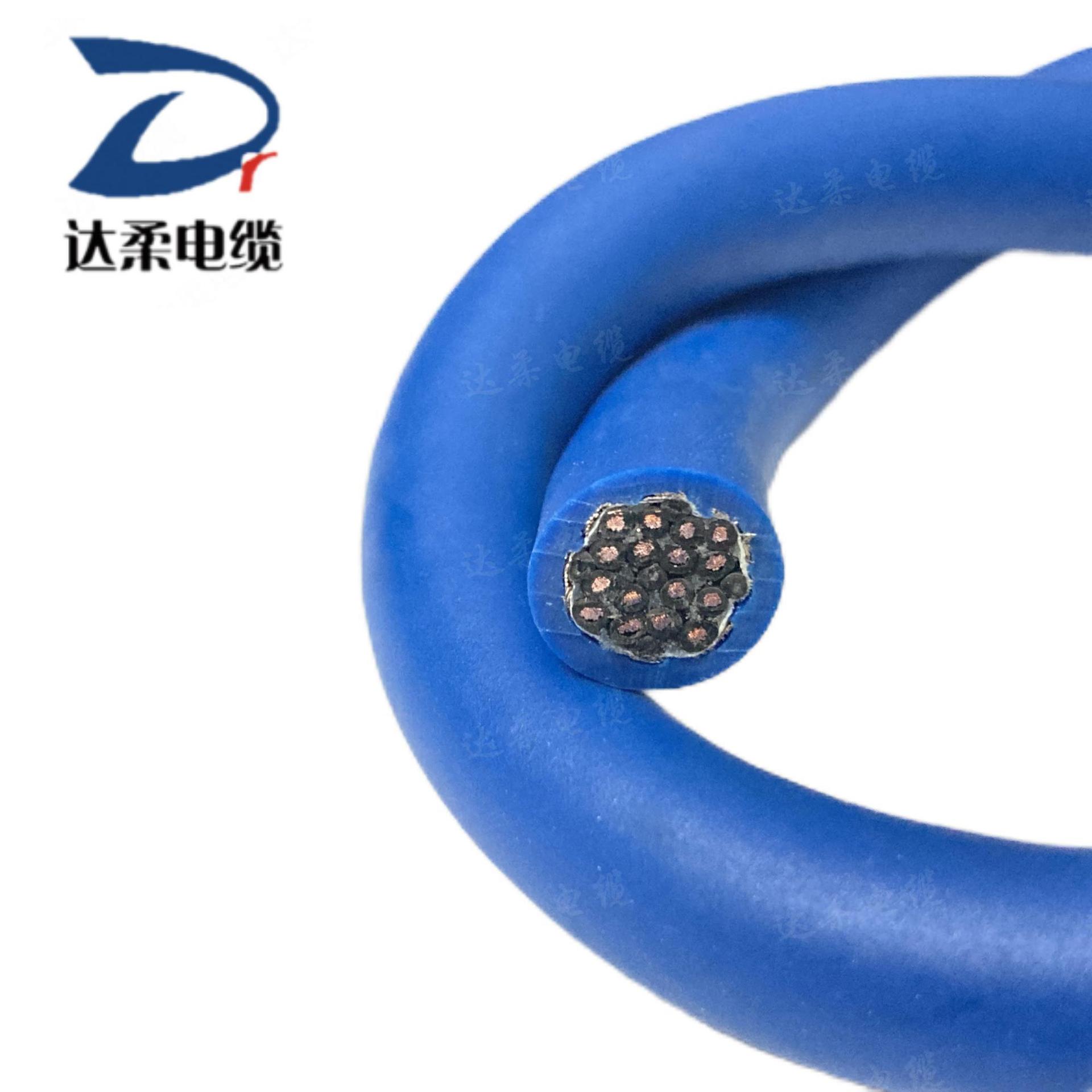 台架式运送器拖令电缆 8/10/13芯*2*3*6平方聚氨酯双护套拖链电缆