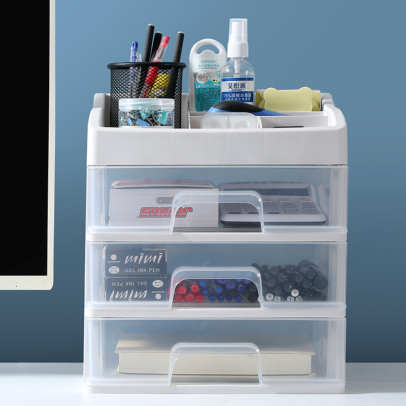 Desktop storage box desk