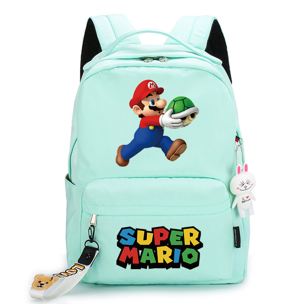 MOCHILA - PEQUENO PIRATA - 13 / Popular game peripherals elementary and middle school students' schoolbags rabbit pendant large capacity backpack travel bag (single piece)