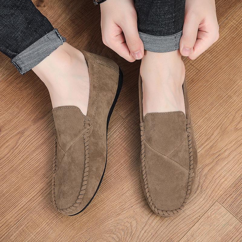 Neue Herren-Loafer, lässige Leder-Fahrschuhe mit weicher Sohle zum Hineinschlüpfen für trendbewusste Männer_voghion.com