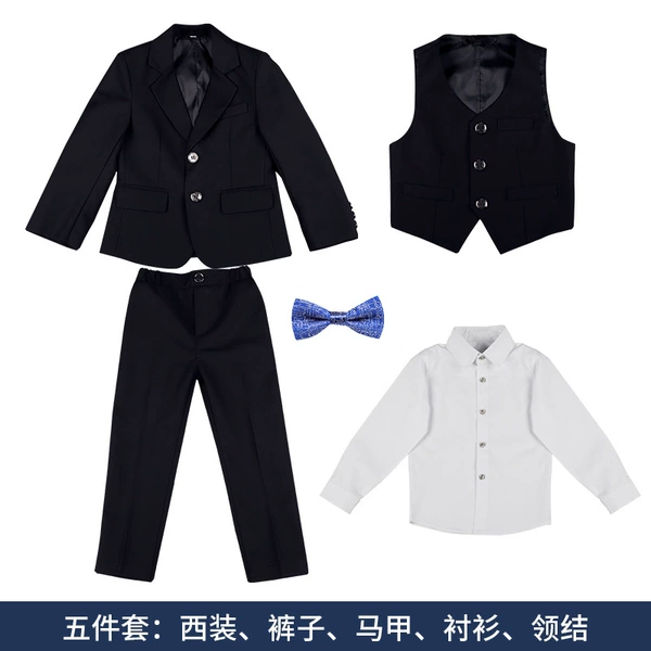 Black set, shirt, 5 pieces