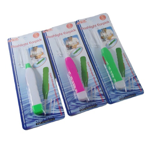 Glowing ear scoop baby adult set ear scoop night fluorescent with light shining ear scoop ear cleaning spoon wholesale