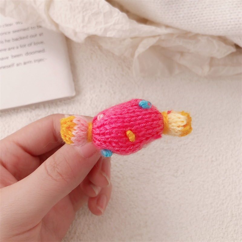 Corazón de la niña de color punto dulce broche de cabello lindo otoño invierno color lateral broche broche broche toque de cabello