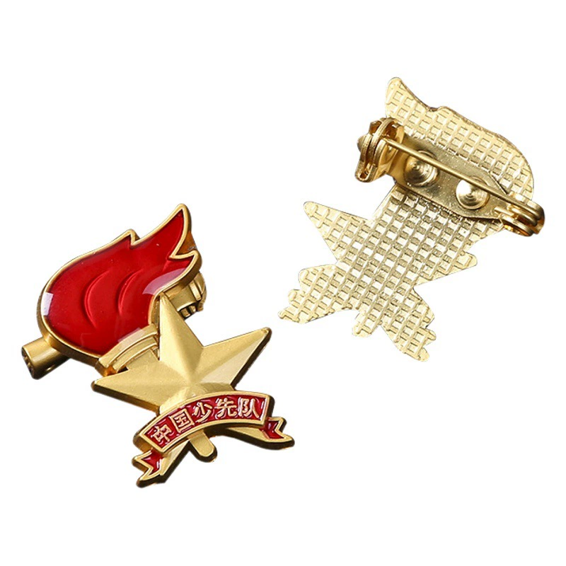 2023 новое издание значок юных пионеров учащиеся начальной школы значок китайских юных пионеров красный шарф значок одна звезда значок Две звезды